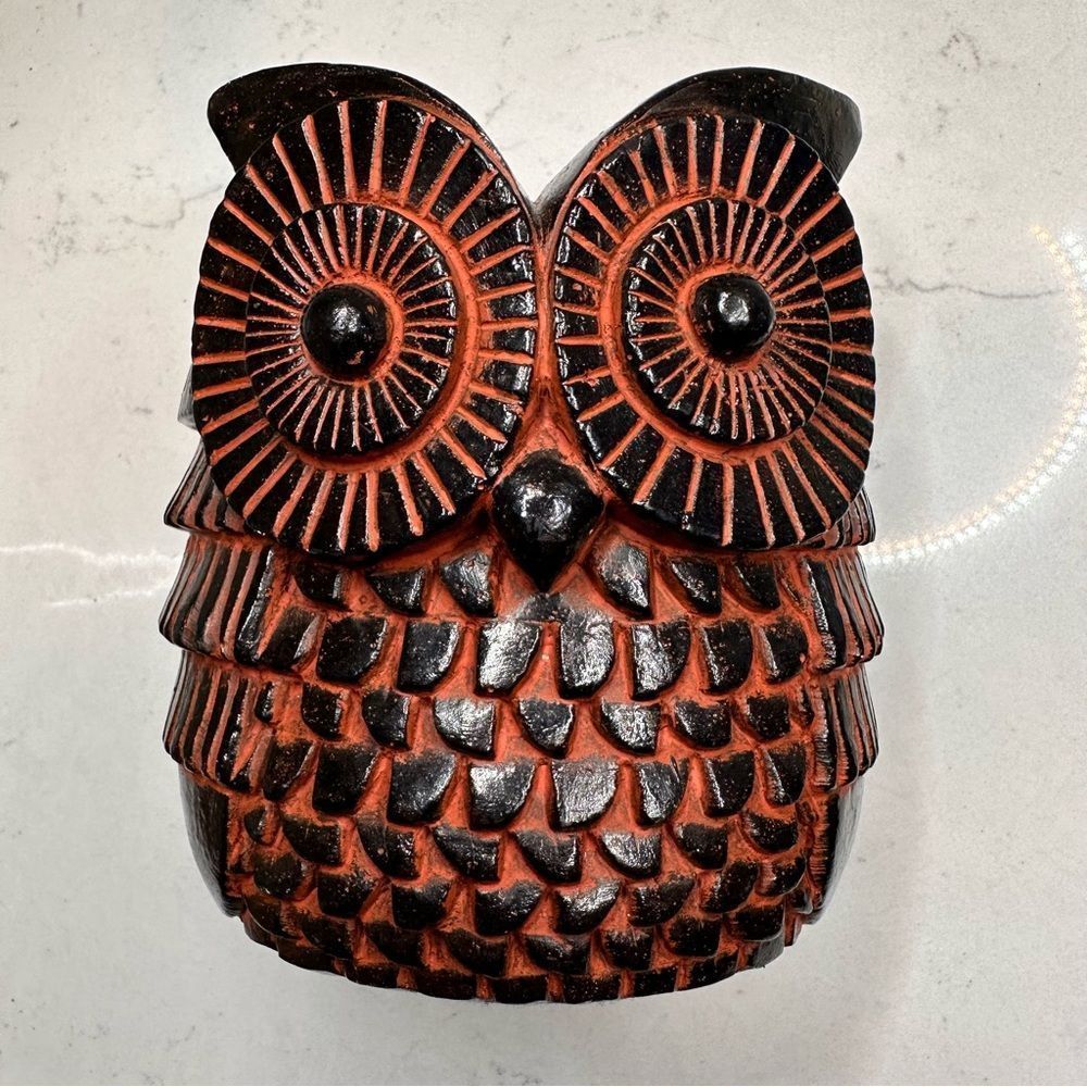 Sylvia Hood Original | Signed Rare Mid Century Find/ Large Hand Carved & Painted - Picture 6 of 6